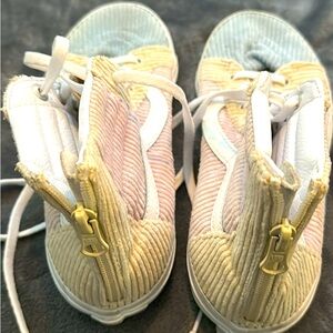 Vans Yellow and Pink Sneakers Soft Textile Design